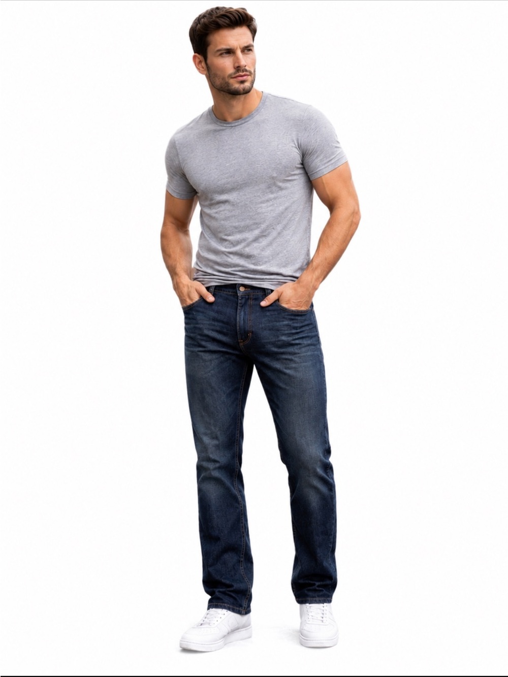 GUESS Dark Wash Straight Leg Jeans — 32x32